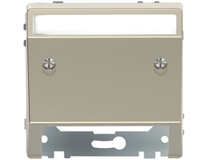 SCHN MTN4540-6033 Centrální deska, Merten D-Life, pro datovou zásuvku, zkosená, popisové pole, Sahar