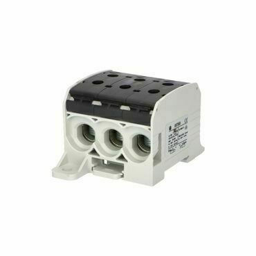 EL 1006074 Svorka univerzální RKA 95 1/6 L S, 232A, 1pól. (6x vstup), AL/CU, černá, na DIN/na panel