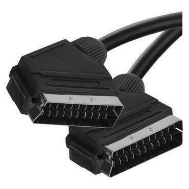 Kabel audio EMOS SL2001, SCART/SCART, černá, 1,5 m