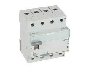 Chránič čtyřpolový LEGRAND 411764 TX3 CHRÁN. 4P 25A 30MA A