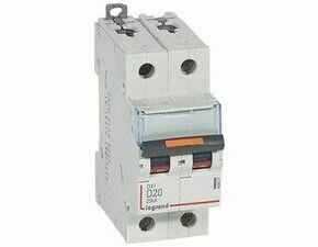 Jistič dvoupolový LEGRAND 409821 DX3 2P D20 25KA
