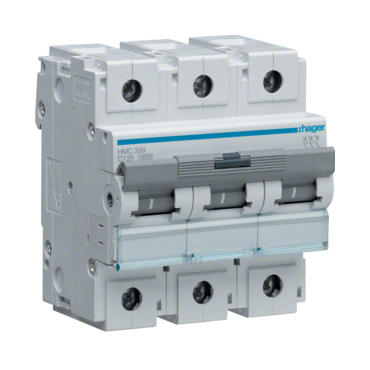 Jistič třípolový HAGER HMC399 3-pól. 125 A, char. C, 15 kA