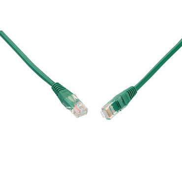 INTLK 28350109 C5E-155GR-1MB Patch kabel CAT5E UTP PVC 1m zelený non-snag-proof C5E-155GR-1MB