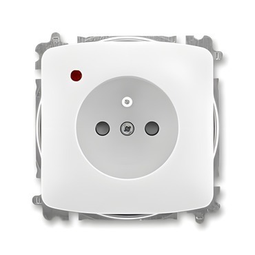 Zásuvka s přepěťovou ochranou ABB TANGO 6699A-A06357 B, optická signalizace, clonky