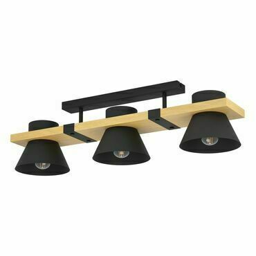Svítidlo stropní EGLO DL 3 E27 SCHWARZ HOLZ MACCLES