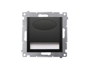 SIMON DOSB.01/49 LED osvětlení (strojek s krytem) 230V; 0.9 W, 4200 K, černá matná