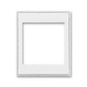 Kryt přístroje ABB Element 5016E-A00070 01, bílá/ledová bílá, osvětlení s LED nebo pro Profil 45