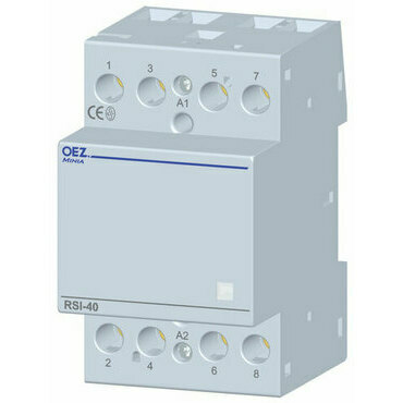 OEZ:43128 RSI-40-40-X024 Instalační stykač Ith 40 A, Uc AC/DC 24 V, 4x zapínací kontakt