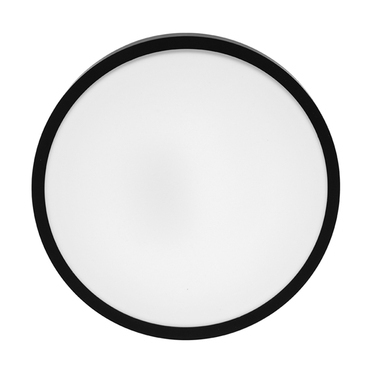 LED svítidlo stropní ECOPLANET kruh 12W, 1200lm, 4000K, IP44, černý lem