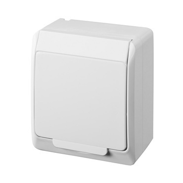 FAM GALATEA IP44 Zásuvka 2P+PE SCHUKO (bílá)