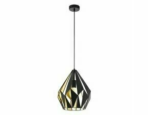 Designové závěsné svítidlo CARLTON 1 černá O310 mm 1X60W EGLO