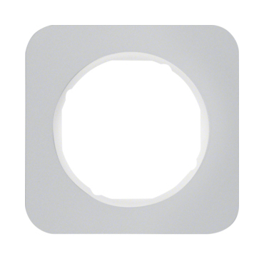 HAG 10112174 Rámeček 1-násobný, Berker R.1, alu/bílá