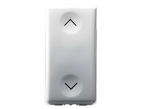 Vypínač žaluziový GEWISS GW20559, 10AX, neutrální, symbol nahoru-dolů, 1 modul, system, bílá