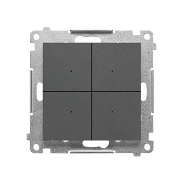 Ovladač tlačítkový SIMON TENB1W.01/116, bateriový pro ovl. GO, Control B, Wi-Fi, grafit mat