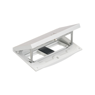 SIMON KFH200/72 Vklad krabice podlahové ocelové KGT, prázdný prostor na 2 přístroje K45 a 1 záslepka