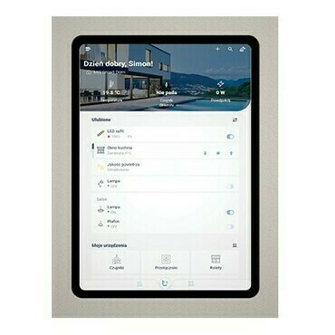 Držák na tablet SIMON GFC1G10/111, nástěnný uzavřený, Apple iPad 10,9” 10. gen., bílá mat