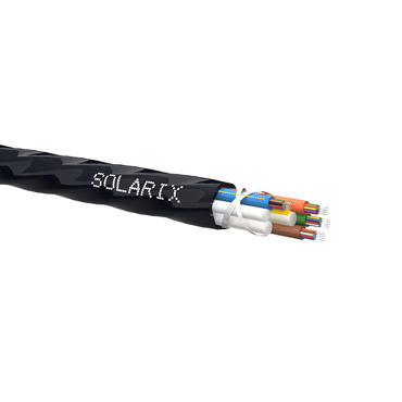 Kabel optický SOLARIX SXKO-MICRO-48-OS-HDPE, 48vl, Singlemode, 9/125, OS, HDPE, Fca, zafukovací