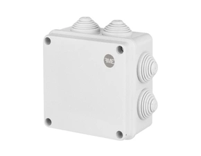 FAM Krabice SolidBOX 68012 IP55, 129x129x61mm, plné víko, stupňovité vývodky (7x)
