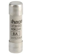 HAG LF308G Pojistka válcová, velikost 10x38, 8A gG, 500V AC