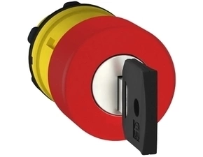 SCHN ZB5AS934 Ovládací hlavice nouzového vypnutí s aretací, odblokovat klíčem