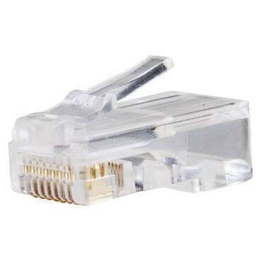 Konektor datový EMOS K0102, CAT5E, UTP, RJ45, neskládaný, nestíněný na drát