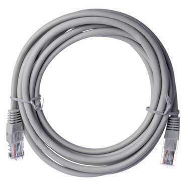 Kabel patch EMOS S9124, CAT5E, UTP, PVC, 3m, šedý