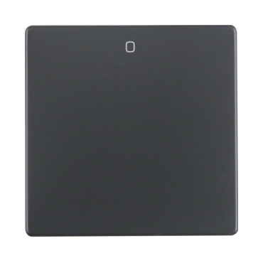 HAG 16226086 Kolébka s potiskem "0", Berker Q.x, antracit, sametová