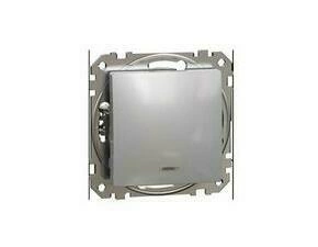 SCHN SDD113107L Sedna D/E - Přepínač křížový řazení 7So orientační kontrolka, Aluminium