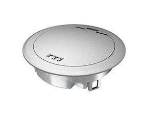 GES R2 Cr sklápěcí víko podlahové zásuvky