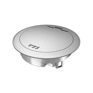 GES R2 Cr sklápěcí víko podlahové zásuvky