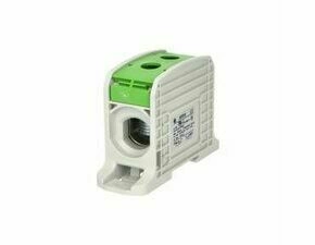 EL 1006042 Svorka univerzální RKA 185 PE, 353A, 1pól., AL/CU, zelená, na DIN/na panel (bal.1)