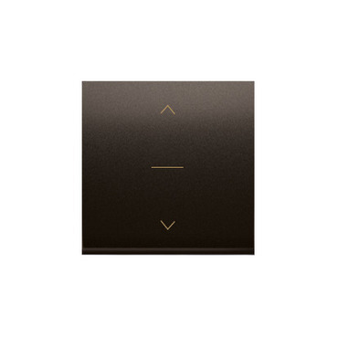 Kryt pro žaluziový ovladač SIMON DKZW1K/46, třípólový, řazení 1-0-2, hnědá metalizovaná