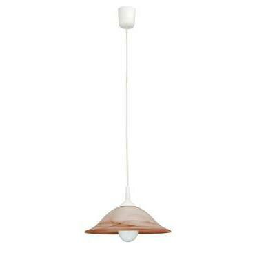 Závěsné svítidlo Alabastro tabák-alabastr sklo E27 1×60W RABALUX 3955