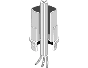 HEN EDR 16 Násuvná vývodka pro trubkové rozvody, k instalaci do vnitřních prostor IP 65, v balení 5k