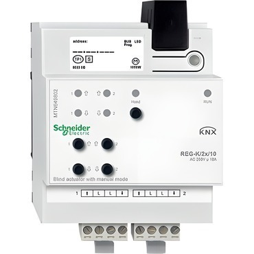 SCHN MTN649802 KNX žaluziový akční člen REG-K/2x/10+manuální režim