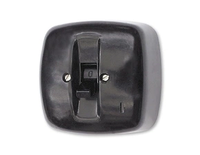 Spínač trojpólový ABB 34253-10, řazení 3, černá, IP30, nástěnný, páčkový, 16 A, 400 V