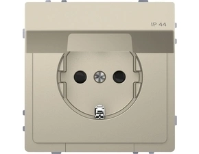 SCHN MTN2314-6033 Zásuvka, Merten D-Life, 250V/16A SCHUKO, bezšroubová, s víčkem IP44, Sahara