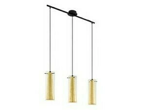 Svítidlo závěsné EGLO HL 3 E27 SW KLAR-GOLD PINTO GOLD