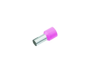 CIMCO 180992 Izolovaná dutinka Cu 0,34/6 mm, růžová (100 ks)