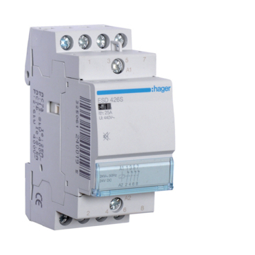 HAG ESD426S Stykač se sníž. hlučností 25A, 4R, 24V AC