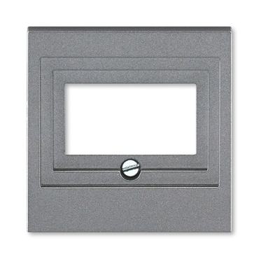 Kryt zásuvky ABB Levit 5014H-A00040 69, ocelová, repro., komunikační přímé nebo přístroje USB