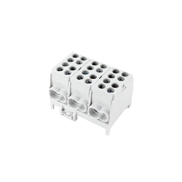 Svorkovnice rozbočovací ELEMAN 1000294 HLAK 25 3/6 S, 100A, 3pól., AL/CU, IP20, šedá