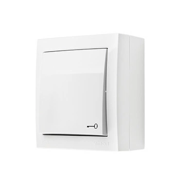 Ovladač zapínací SIMON ACPK1/11, IP44, řazení 1/0, 10 A/250 V~, šroubové svorky, bílá