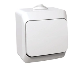 SCHN WDE000570 Cedar Plus IP44 - Přepínač křížový řazení 7, bílý