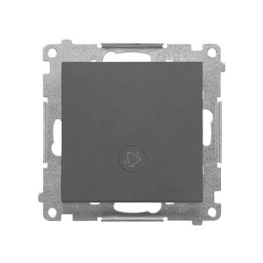 Ovladač zapínací SIMON TD1L.01/116, orient. LED podsv., ř.1/0So, 10A/250V~, bezšr., grafit mat