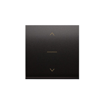 Kryt pro žaluziový ovladač SIMON DKZW1K/48, třípólový, řazení 1-0-2, antracitová metalizovaná