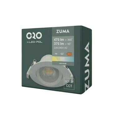Zápustné bodové LED svítidlo LED-POL Zuma LED R 5W CCT W