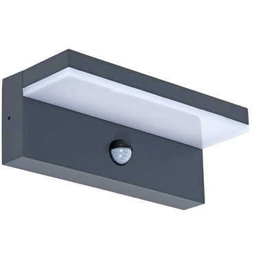 Svítidlo venkovní ECOPLANET ALDA 9W, 700lm, 4000K, IP44, senzor, antracit