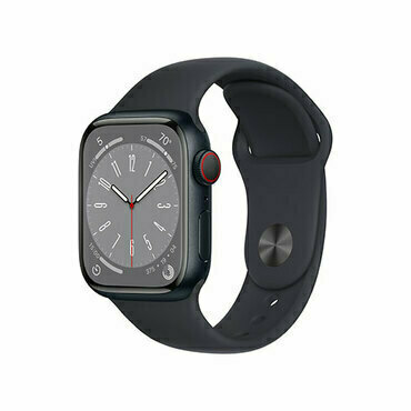 APPLE MNHV3CS/A Apple Watch Series 8 GPS + Cellular 41mm Midnight Aluminium Case with Midnight Sport