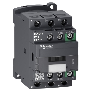 SCHN LC1D18BNE TeSys D Green 3P 18A 24 - 60V AC/DC RP 0,44kč/ks